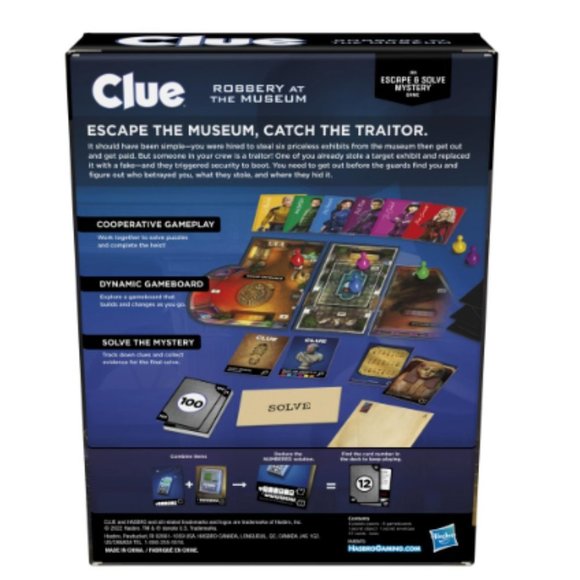 New Sealed Clue Robbery at the Museum Escape Room Board Game Ages 10+ - Picture 2 of 5
